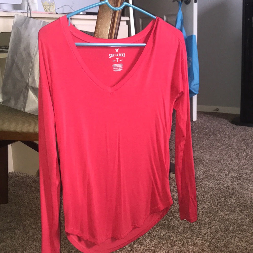American Eagle Red Longsleeve